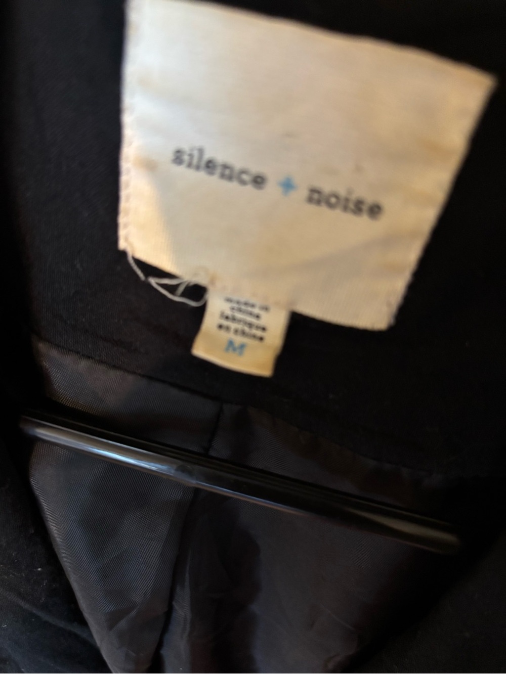 Silence + Noise Black Single Button Blazer Jacket - Picture 5 of 6